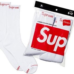 Supreme x Hanes Socks Brand New 100% Authentic